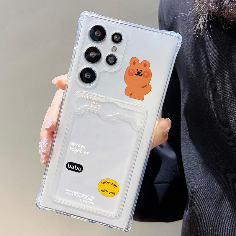 Card Holder Phone Cases for Samsung A55 Case Samsung A15 A05 A05S A54 5G A06 A16 A14 A53 A24 A13 S24 FE S22 S24 S23 Ultra A12 A03 A23 A34 A35 A25 A32 A22 A50 A30 S21 FE Wallet Cases Colorful Painted Protective Phone Skin Shockproof Bag 1