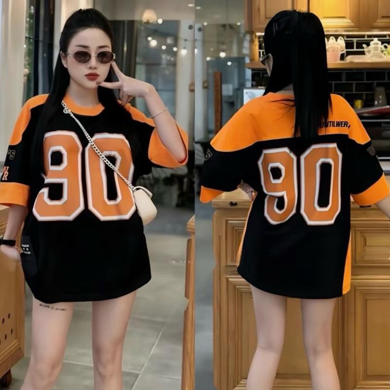 Product Introduction of Áo phông form rộng chất ccoton khô in 1 mặt số (90) nam Nữ 3
