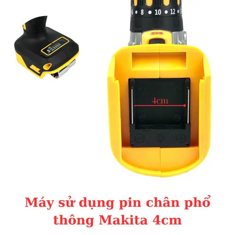 Máy khoan pin Dewalt 199v New động cơ không chổi than Đầu kẹp autolock 1