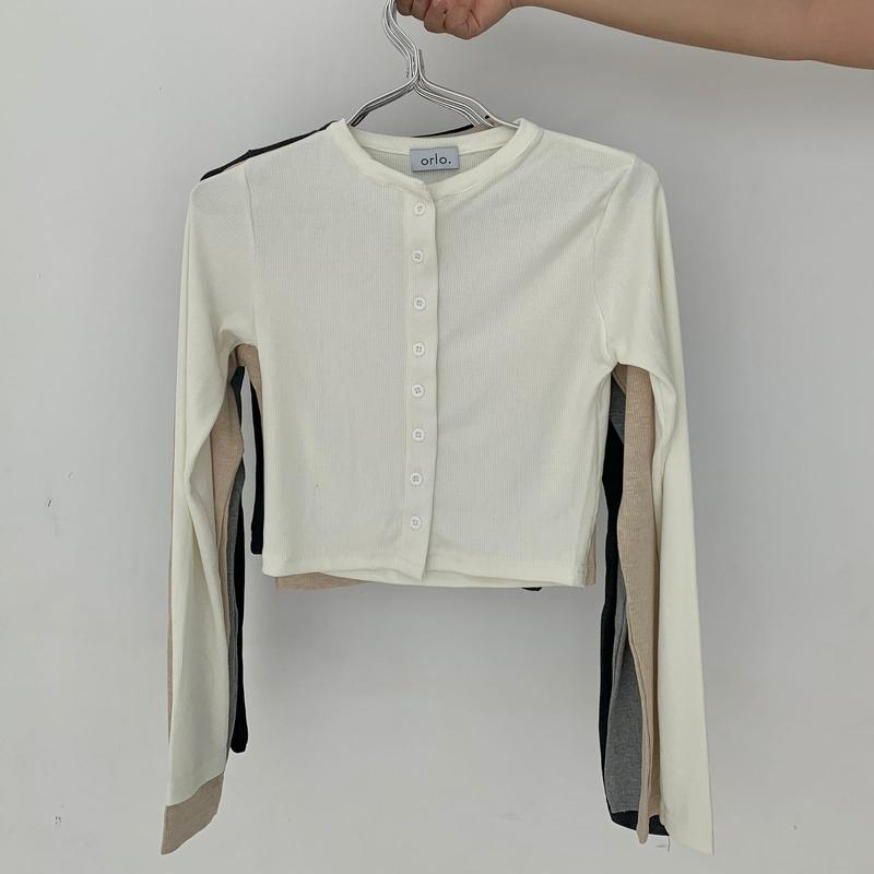 VIRGO TOP | Atasan Knit Wanita Korean Top Baju Knit Wanita Lengan Panjang Basic Long Sleeve 1