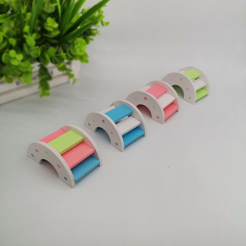 Product Introduction of Hamster Ladder Rainbow Bridge Pet Toys Plastic Bridge Hanging Toys Small Animals Cage Accessories 2