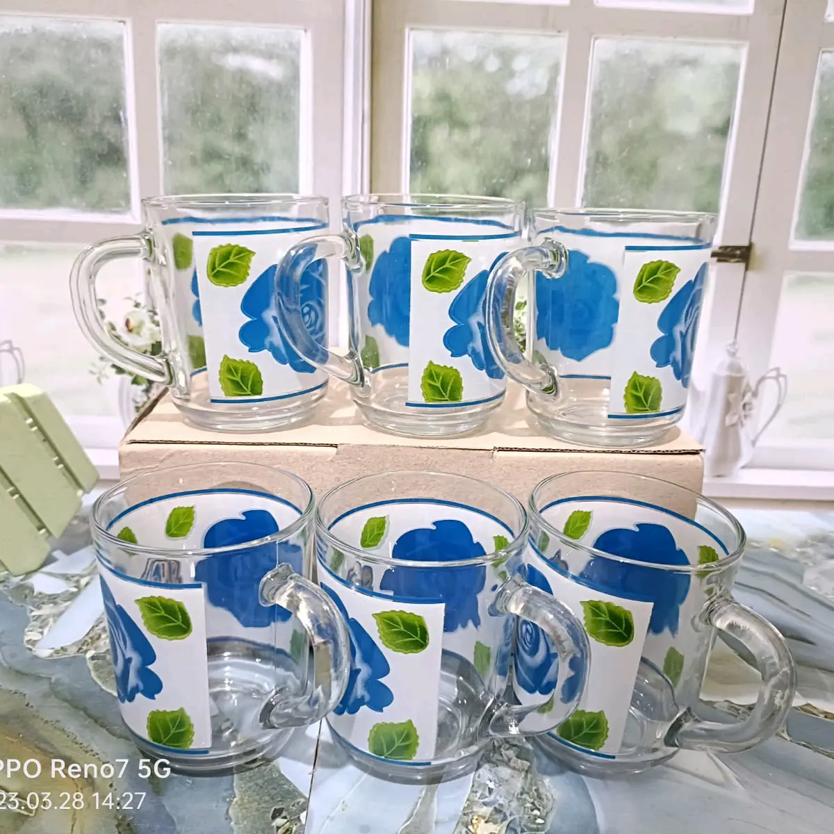 Cangkir mawar isi 6pc