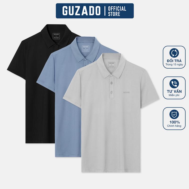Áo Polo Nam Thể Thao Chất Liệu Coolmax Thấm Hút Mồ Hôi Vận Động Thoải Mái GPL2501 Thương Hiệu GUZADO