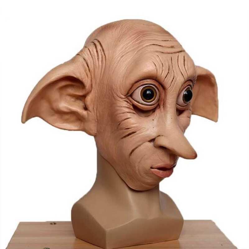 Product Introduction of Ready Stock Adult Unisex Magic ELF Mask Movie Potter Voldemort Cosplay Mas Party Game Spoof Bald Latex Headgear Halloween Costume Supplies Accessory 9