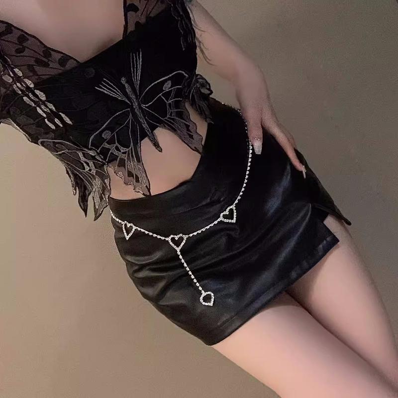 Product Introduction of Love Metal Thin Waist Chain Women's Design High-Grade Sexy Hot Girl New Fashion Belt Accessories 16