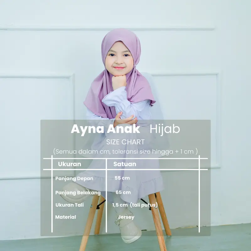 Hijab Bergo Tali Jersey Shamira Kerudung Ayna Anak Hits Simple Ternyaman Jilbab Instan Muslim Polos Sekolah Anak Sekolah 2
