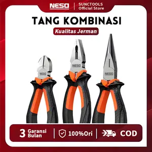 JERMAN NESO Top!! Tang Potong Kombinasi 6inch 8 inch COD Combination Pliers Lancip 6in1  / Peralatan Perkakas Tangan Kabel Multipurpose Wire Cutters Multifungsi Anti Slip Anti Karat / Alat Bantu Potong Jepit Pembuka Cengkeraman Catok Pengupas