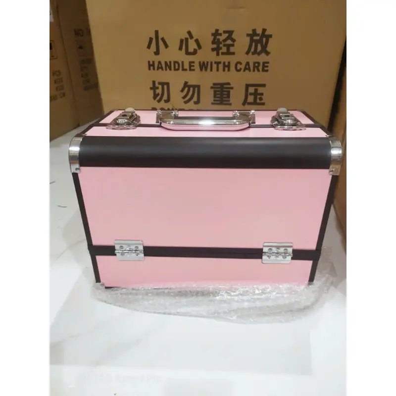 [FREESHIP] Cốp Nhôm 3 Tầng Size To (37x23x28 ) Đựng Đồ Nail Mi Phun xăm Trang điểm Cốp To Đựng Vừa Máy hơ T2,T8 6