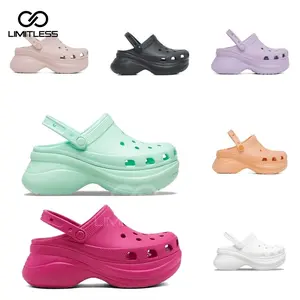 Limitlessswissdesign Sandal Fuji Polos Selop Wanita Sendal Cewek Dewasa Slip On Wedges Terbaru Kekinian 2026 Karet Eva Ringan Nyaman