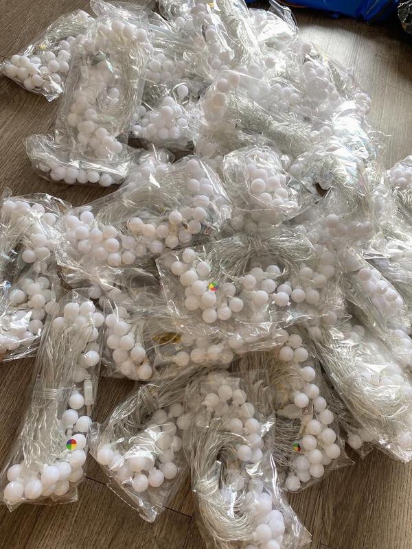 Đèn dây bóng bi trang trí lều trại dài 6m 6