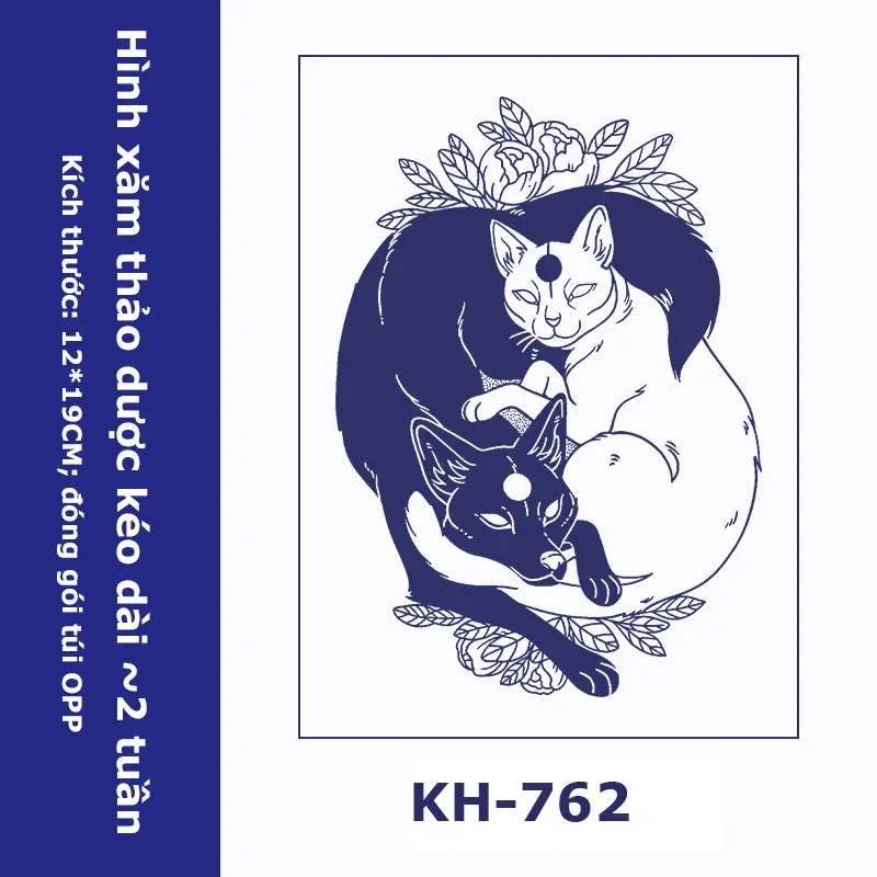 Hình xăm dán 15 ngày chống nước thời trang trang điểm cơ thể, hình dán tattoo nhiều hình lựa chọn 6