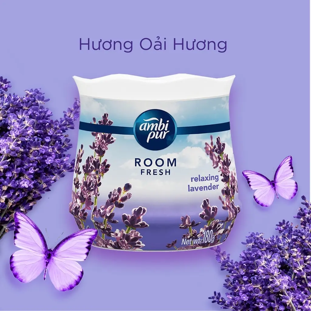 Sáp thơm  phòng ambipur hương oải hương 180g