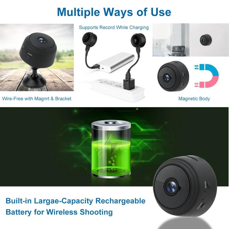 Product Introduction of A9 Mini Camera Wifi Camera 1080P HD Mini Recorder Wireless Mini Camera Video Surveillance Video Recorder Security Camera 50