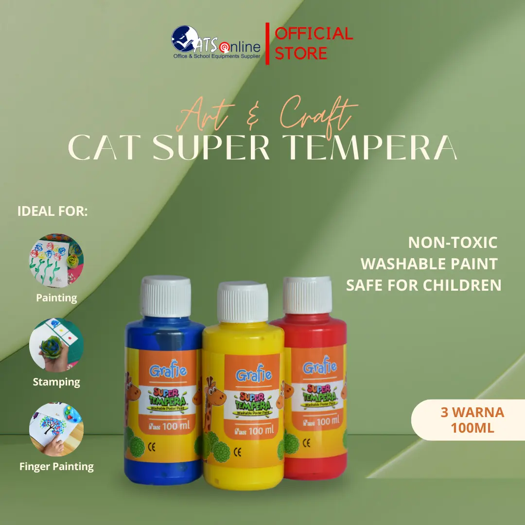 Grafie Cat Super Tempera 3 Warna @100 ml