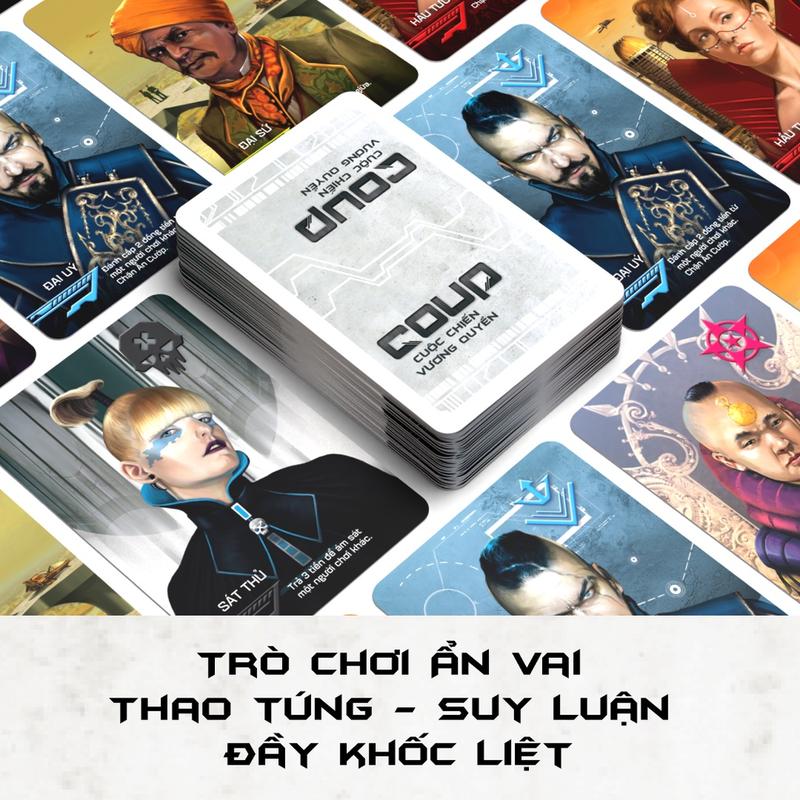 Coup - Cuộc chiến vương quyền | Trò chơi thẻ bài kinh điển | Ẩn vai suy luận | Board Game VN 3