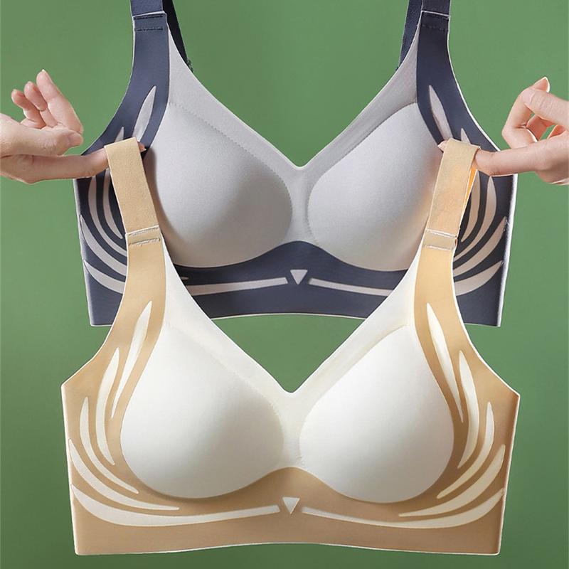 Comfortable Lifting Adjustable Underwear, Women's Small Breasts, Gathered Breasts, Anti-sagging, No Steel Ring Back Buckle Bra, Thin Section 3