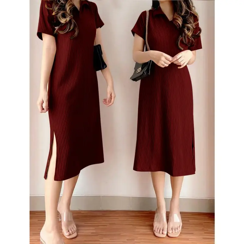 MATILDA DRES KNIT SLIT ISI 3 PCS Casual 4