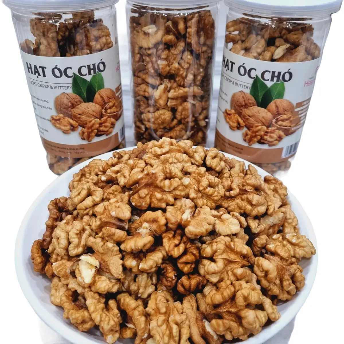 hũ 500g hạt óc chó mỹ đã tách vỏ Đông Hạnh Food