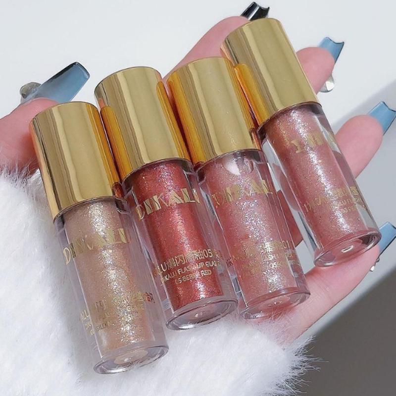 Product Introduction of DIKALU Sparkling Lip Glaze Mirror Lip Glaze Fine Glitter Lip Gloss Transparent Lip Gloss Water Gloss Lipstick 32