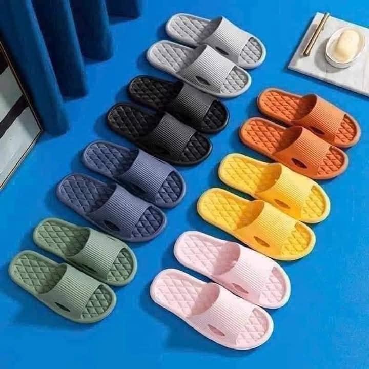 Product Introduction of Combo 5 đôi dép Xốp dẻo siêu nhẹ đi trong nhà người lớn, cho nam và nữ, trống trơn trượt, độ bền cao, đế bằng , đi êm chân DéP Slipperd Hoa 6