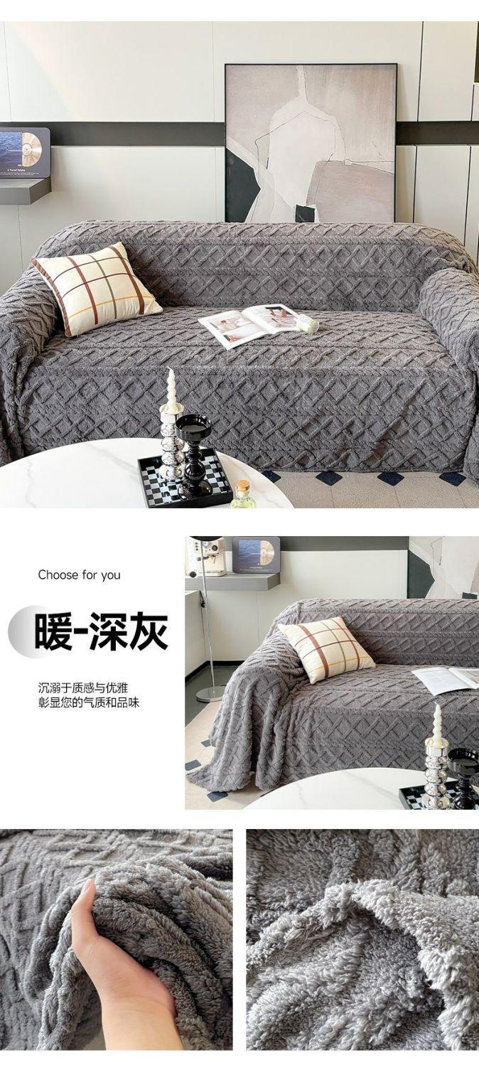 Product Introduction of [ 28k People Collection] Anti-Cat Scratch Sofa Cover Cloth, Internet Celebrity, All-Season Non-Slip Sofa Towel, Full-Coverage Luxury Blanket 23
