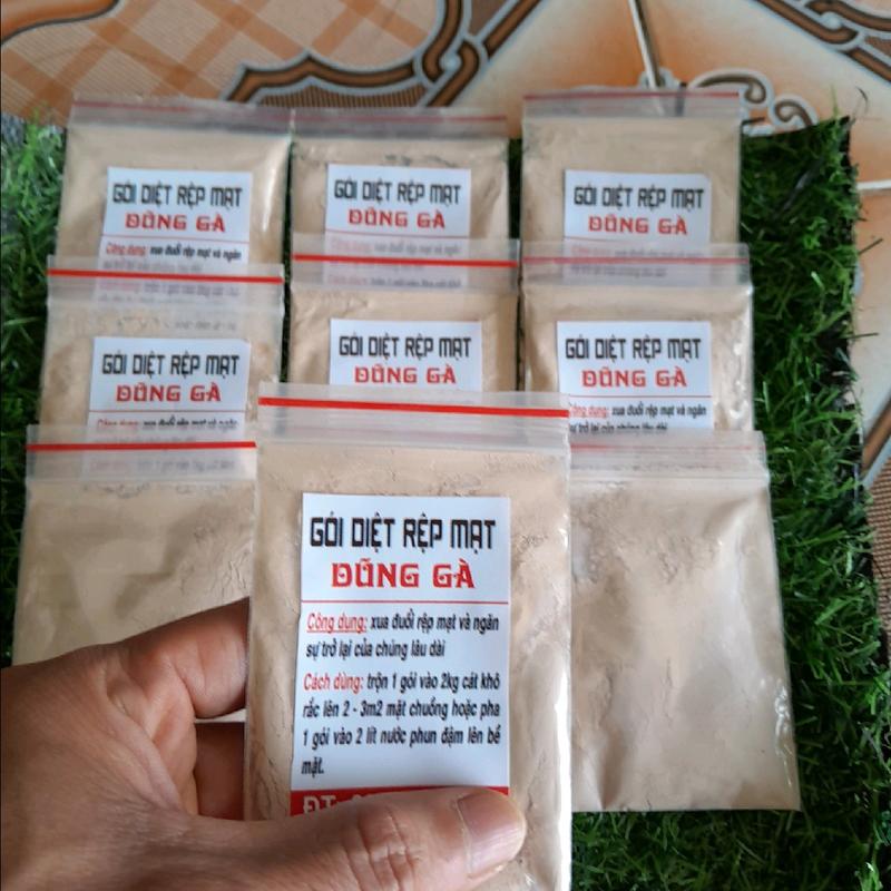 combo 10 gói diệt rệp mạt trên gà chọi chim xua đuổi và ngăn sự trở lại của chúng.