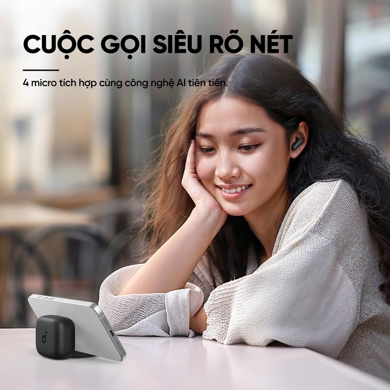 [soundcore x dauchinavlog] Tai nghe bluetooth soundcore R50i NC (P30i) chống ồn ANC | Chống nước và bụi IP54 | 40 giờ phát nhạc Nhét Tai Nghe Nhạc Earphone 5