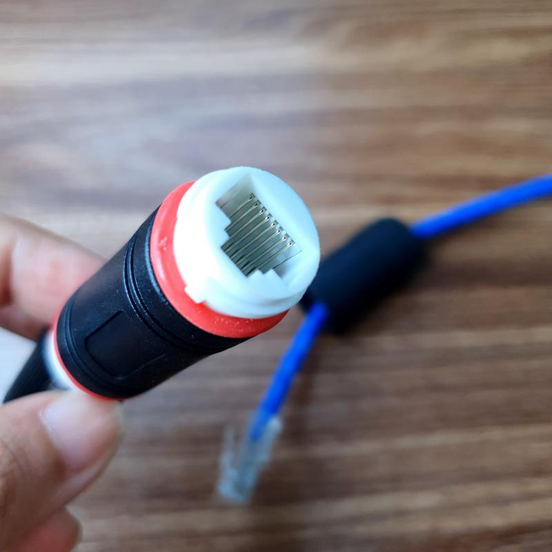  Đầu nối lan ngoài trời đầu nối dây mạng Rj45 chống nước 