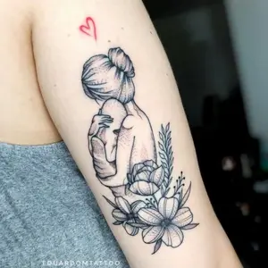 Tatto temporary ibu & Anak ibu dan anak