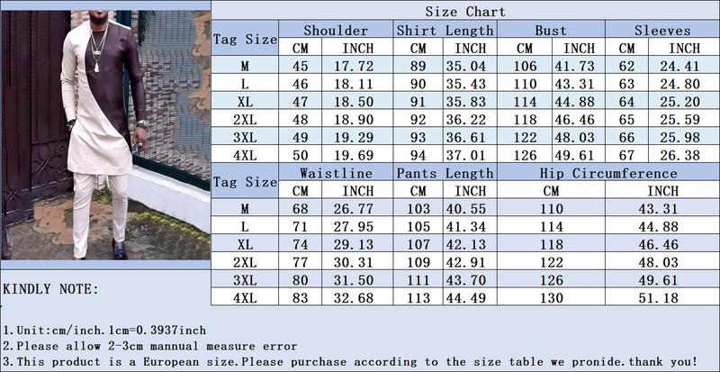 Product Introduction of 2024 Muslim African Style New Spot Casual Color Matching African Ethnic Style Men's Two-Piece Suit 1