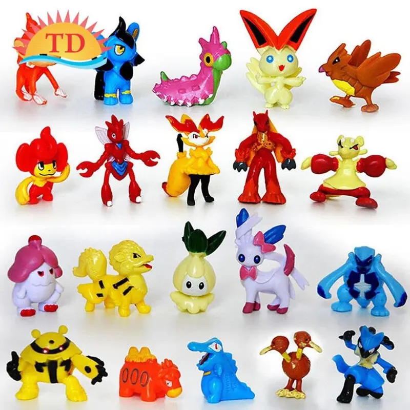 Set 24-144 Mô Hình Đồ Chơi Pokemon Mini Dễ Thương 2-4cm Toy 8