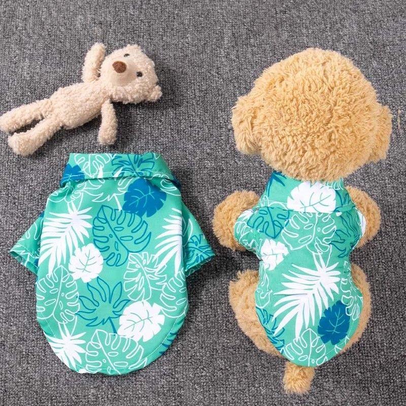 Product Introduction of Fashion Dog Shirt Puppy Breathable Coconut Tree Patern Shirt Cat Vest Chihuahua Yorkie Hawaiian Polo T-Shirts Pet Summer Clothes 25