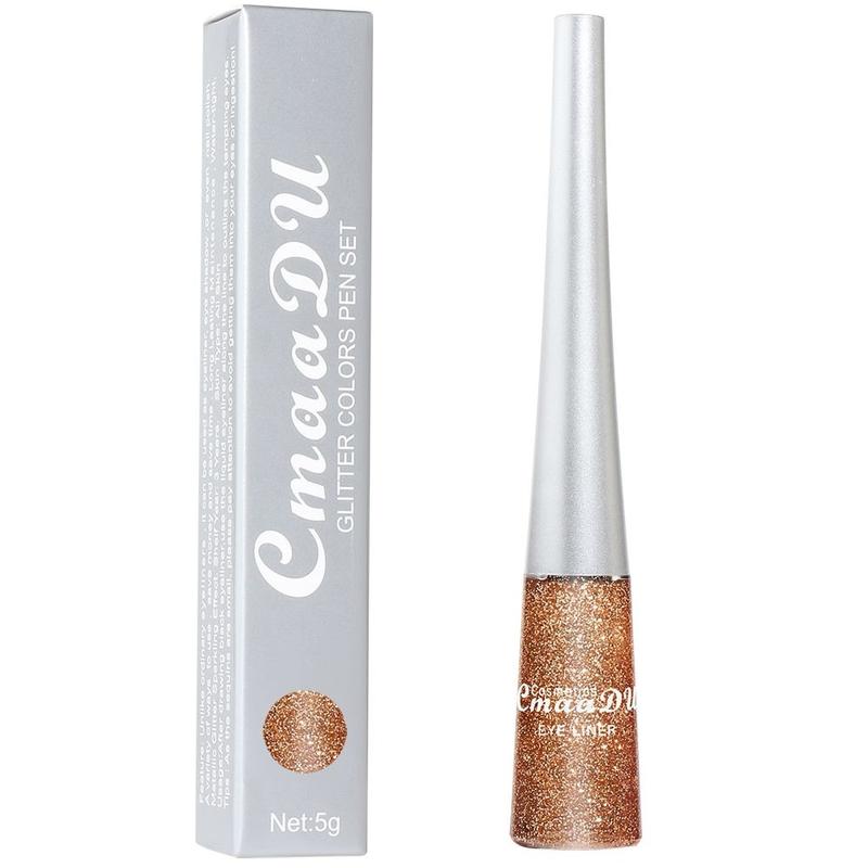 Product Introduction of Natural 16 Colors Glitter Eyeliner Liquid Pencil Pearlescent Glitter Liquid Eyeliner Pen Bright Waterproof Eyeliner Women 19