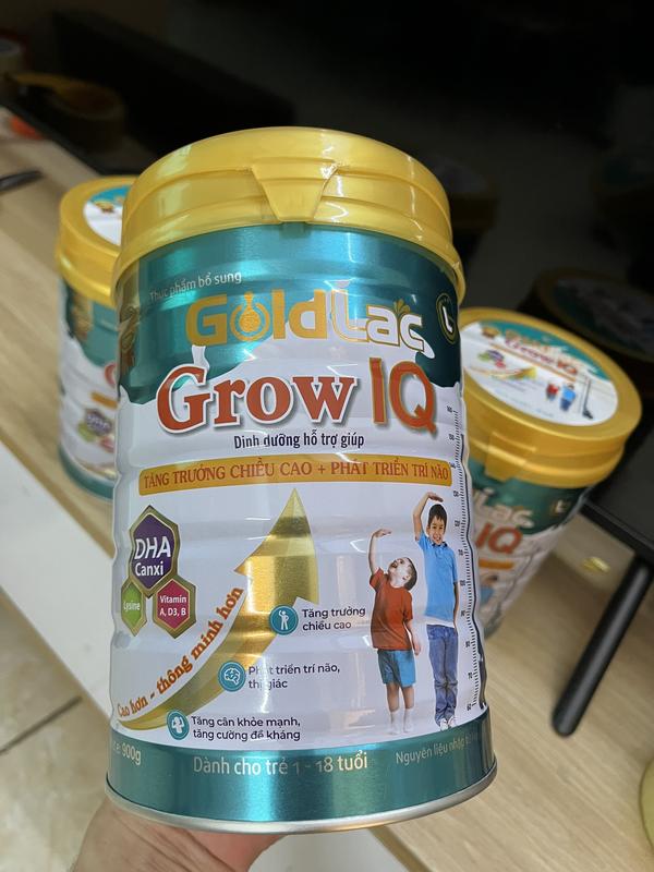 Sữa bột phát triển chiều cao - trí não Goldlac Grow IQ lon 900g 4