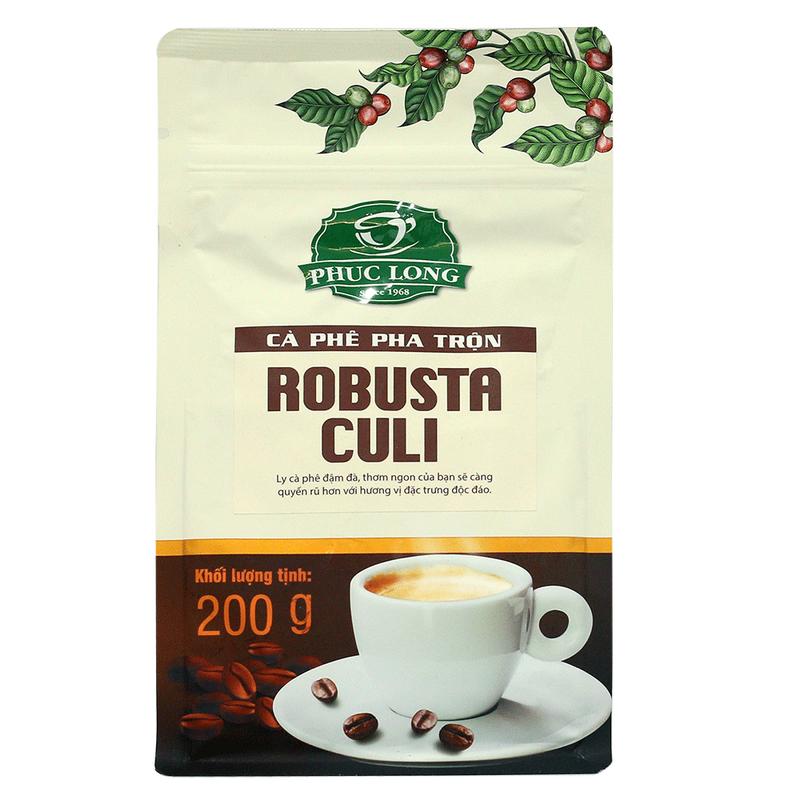 <LUÔN CÓ SẴN HÀNG> Phúc Long - Cà Phê Robusta - Culi 200GR