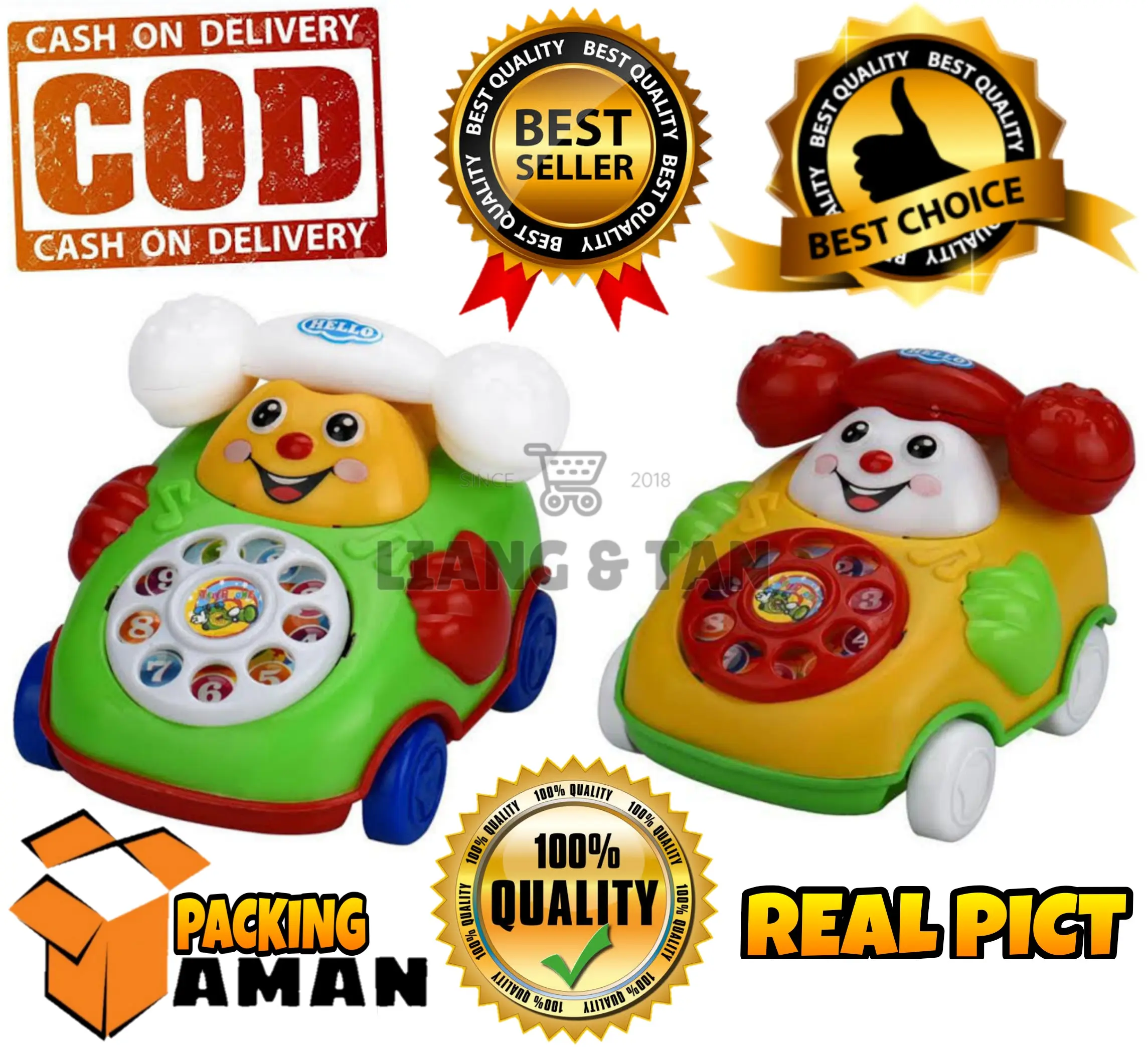 ( BISA COD ) PROMO Mainan Anak Telepon Mobil Tarik Dering Murah / Mainan Anak Laki Laki / Mainan Anak Perempuan