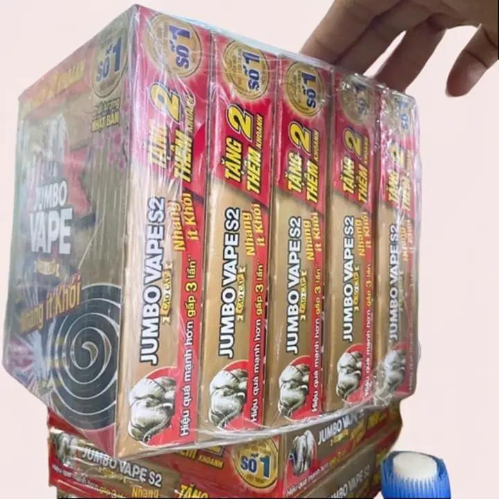 1 Lốc 5 hộp x 10+2 Khoanh nhang trừ muỗi Jumbo Vape cao cấp ít khói