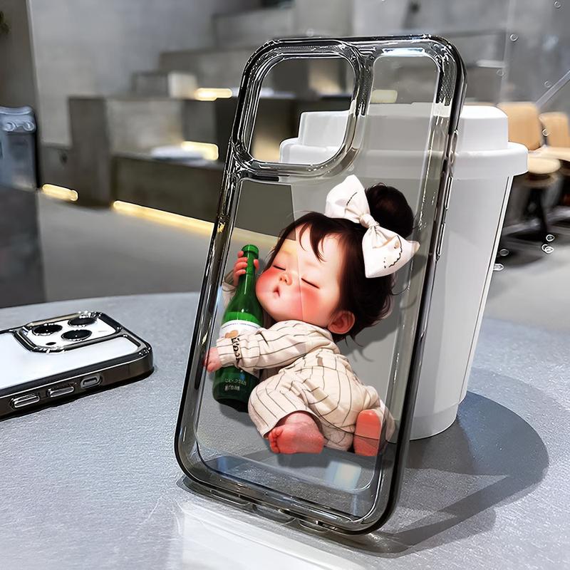 Product Introduction of Ốp Không Gian Trong Suốt, Dành Cho iPhone 16 Pro Max, 11, 15promax, 14, 13, 12, 7Plus, X, XS Max, 8, 7, Thiết Kế Cô Gái Ngủ, Ốp Chống Sốc 3