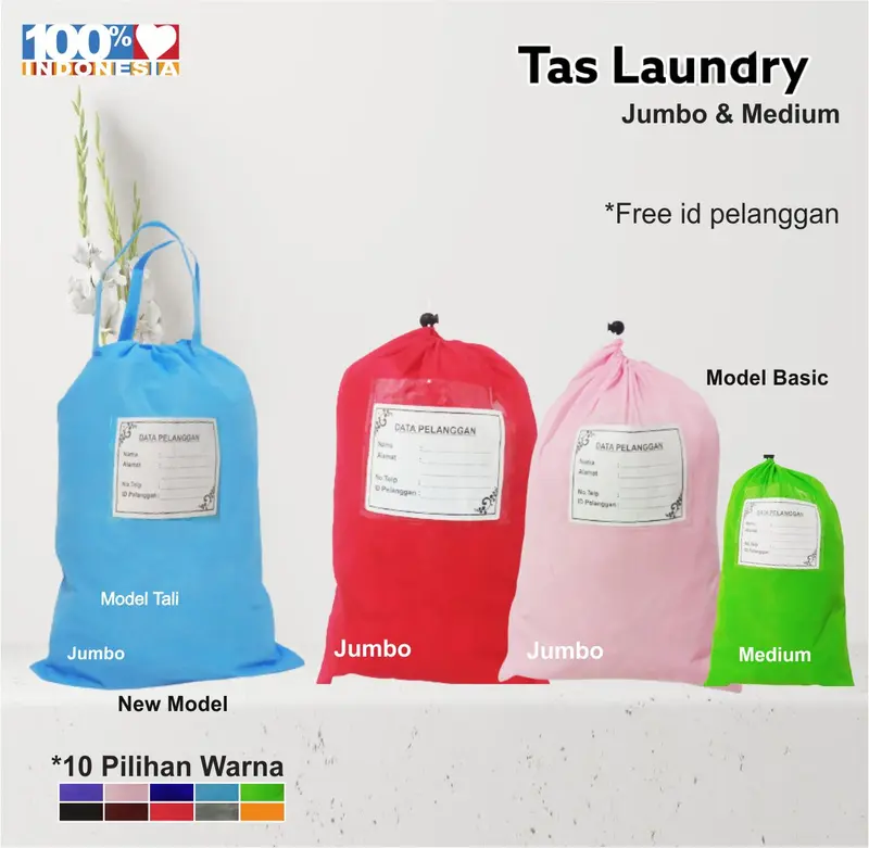 Tas Laundry Jumbo bahan Non Wooven Tebal & Tahan Lama Pakaian 3
