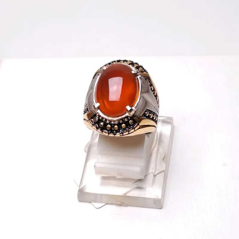 Cincin calsedony red barron pacitan (grade B) 2