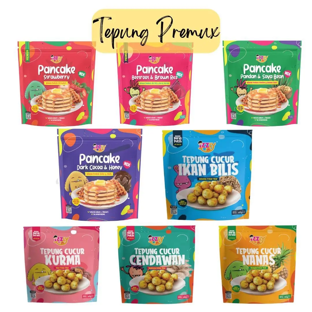 Tepung Premix Izzly Baby Waffle Flour Tepung Cucur Baby