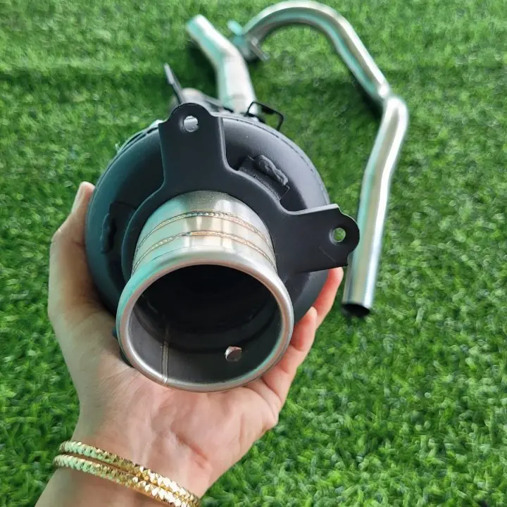 ống xã xe máy pô king rắc gắn ex/winner (cổ dài  cắt bớt rồi gắn)
