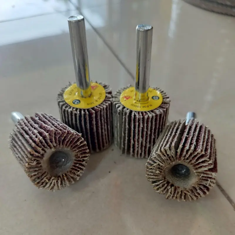 Mata Bor Amplas 25 x 25 mm Grit #60 #80 #120 #180 #240 I FLAP WHEEL FAN GRINDER I Mata Bor Gerinda Penghalus Mini 0