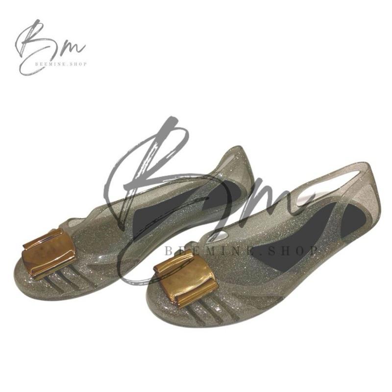 RESTOCK & REAL PICT - Jelly shoes/flatshoes 1808-1 sandal flat 3