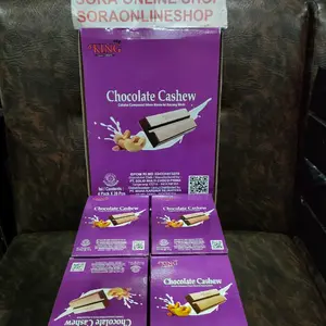 1 Kotak (20 pcs) chocolate Cashew d'king