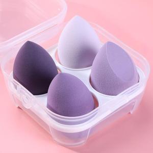 Esponja de maquillaje en forma de gota de agua de colores mixtos, 4 unidades versátiles Beauty Blender, para mezclar maquillaje y detallar la cara, Set de maquillaje multifuncional, Regalo