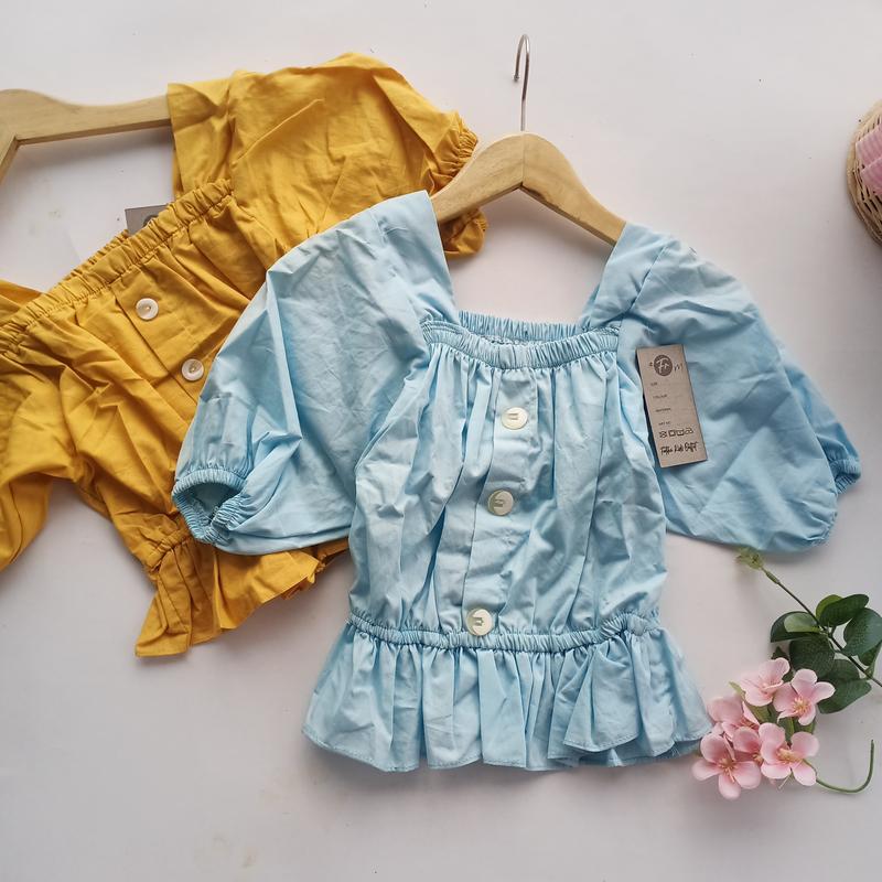 LIANA BLOUSE ATASAN ANAK PEREMPUAN KEKINIAN ALA REMAJA WANITA KOREA Baju 1