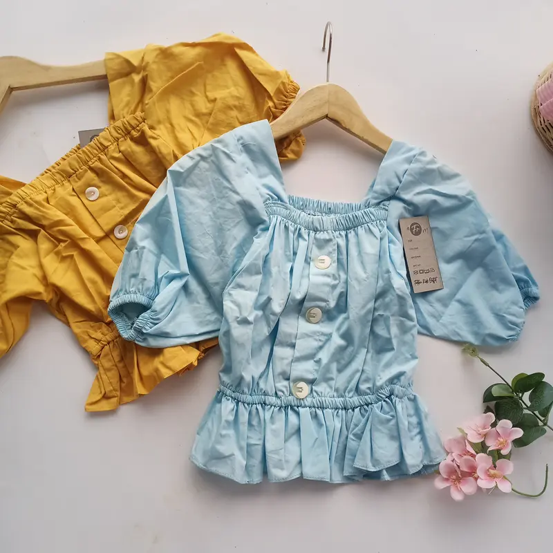 LIANA BLOUSE ATASAN ANAK PEREMPUAN KEKINIAN ALA REMAJA WANITA KOREA Baju 1