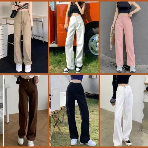 (S-XL) Quần Jean KaKi Nữ - Quần KaKi Nữ Chất Kaki Mềm Mịn Thoáng Mát Mẫu Trơn Nhiều Màu Hàng Hottrend 2025