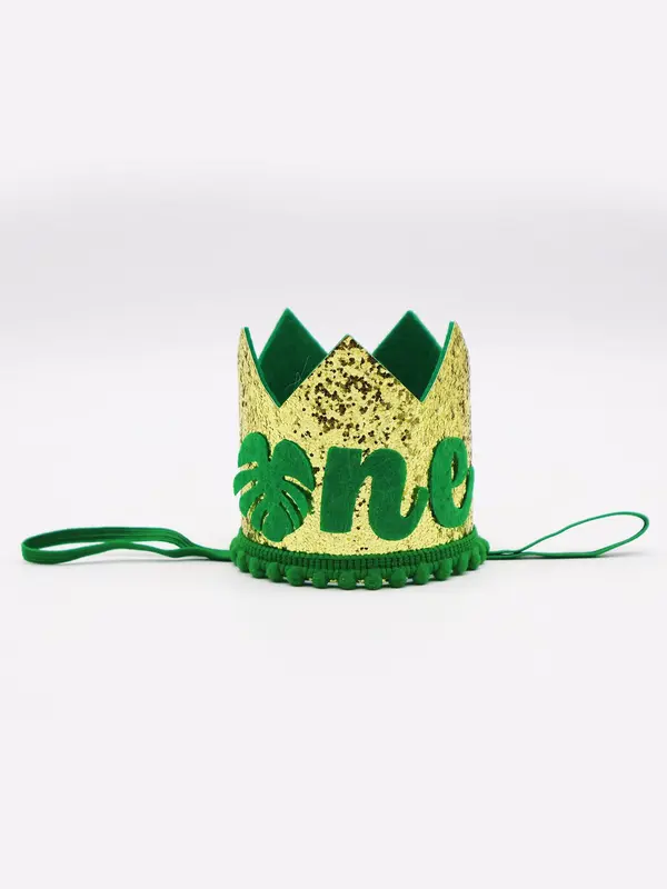 Crown Shaped Birthday Headband, Cute Glitter Letter Pattern Headband for Birthday Party, Fashion Hair Accessories for Girls 7